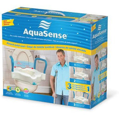 Aquasense 3-IN-1 Raised Toilet Seat With Arms - MEDability