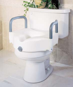 Guardian Locking Raised Toilet Seat with Padded Arms, 5