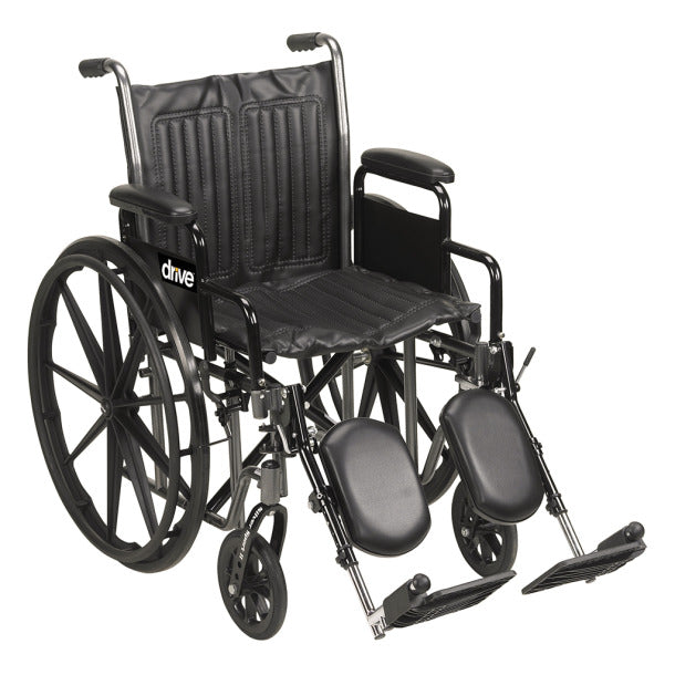 Silver Sport 2 - 18" Manual Wheelchair, Full Arms, Elevating Legrests - MEDability