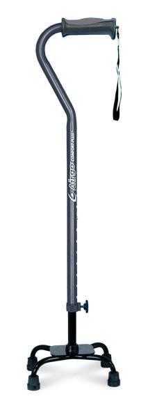 AIRGO Comfort-Plus Adjustable Quad Cane, Large Base - MEDability