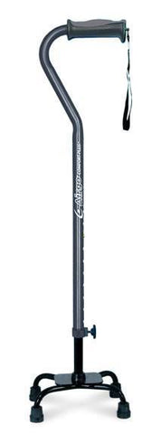 AIRGO Comfort-Plus Adjustable Quad Cane, Large Base