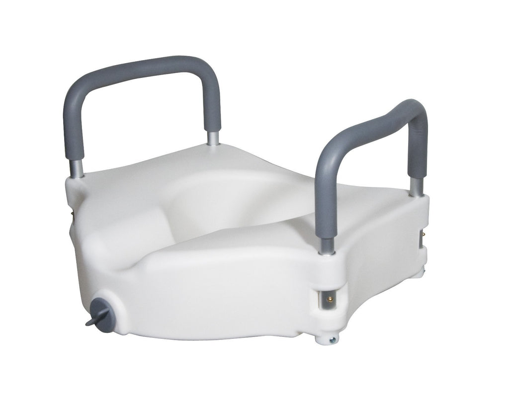 Drive Medical 5" Raised Toilet Seat with Removable Arms - MEDability