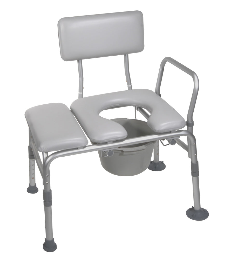 Combination Padded Transfer Bench/Commode - MEDability