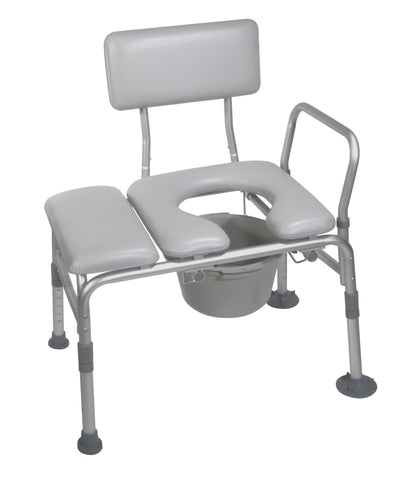 Combination Padded Transfer Bench/Commode